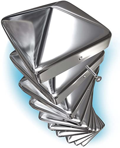 10x Pfostenkappen Edelstahl 10x10cm inkl. Edelstahl Schrauben | Langlebig & Rostfrei - Wetterfeste Abdeckkappen für Garten & Terrasse, Pfostenabdeckung für Holz- und Metallpfosten