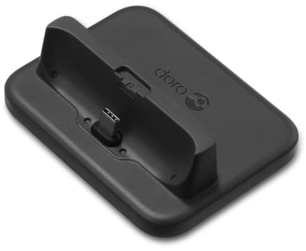 Doro Charger Cradle for 8100 Smartphone - Black - Easy to Use - Secure Charging - Official Product