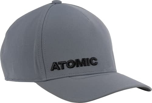 ATOMIC ALPS TECH Cap - Grey - Hochwertige Basecap mit integriertem Schweißband - nachhaltige Kappe mit Stirn-Polster - komfortable Mütze mit Strapback - Snapback mit gesticktem Logo