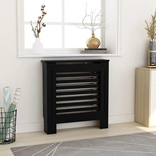 ZHOUMIN Radiator Cover Black MDF 78 cm No. Radiator Cover, Modern Radiators, Modern Radiator Cover, Radiator Cover