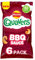 Walkers Quavers BBQ Multipack Snacks Crisps 6x16g