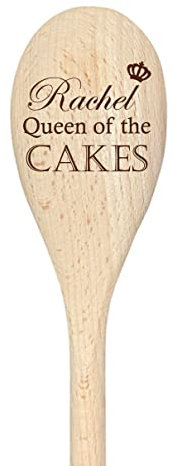 Cuillère en bois personnalisée « Queen of the Cakes »
