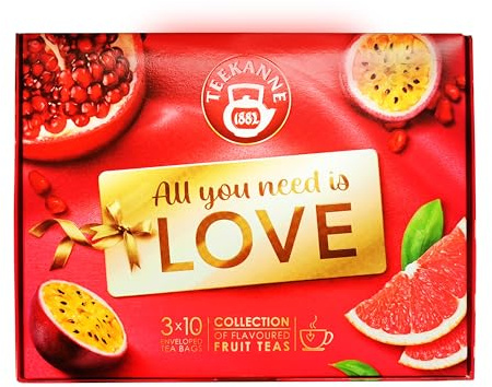 TEEKANNE Love Collection Box exklusive Früchteteemischung - 3 x 10 Beutel - 65 g