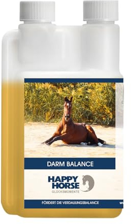 Happy Horse Darm Balance 1.000 ml – Natürlicher Kräutersaft zur Unterstützung der Verdauung bei Pferden – Ergänzungsfuttermittel mit Fenchel, Pfefferminze, Kamille & isländisch Moos – Made in Germany