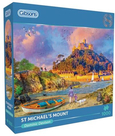 Gibsons St. Michael's Mount 1000 Piece Jigsaw Puzzle | Coastal Jigsaw Puzzle | Sustainable Puzzle for Adults | Premium 100% Recycled Board | Great Gift for Adults | Gibsons Games