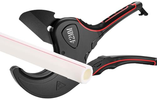 Herramienta cortadora de tubos de PVC, cortatubos de PVC - Herramienta de corte de trinquete Herramienta de corte para tubos de PVC,Cortatubos de tubos y tubos, tijeras de tubo de PVC eficiente para