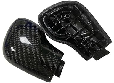 FLG FINISH LINE GERMANY DSG Schaltknauf-Abdeckung aus Carbon, Schwarz, 5-teiliges Set für Automatikgetriebe passend für für VW Golf 7 gti R Tiguan Passat b7 b8 cc r20 Scirocco Jetta MK6 (Silber)