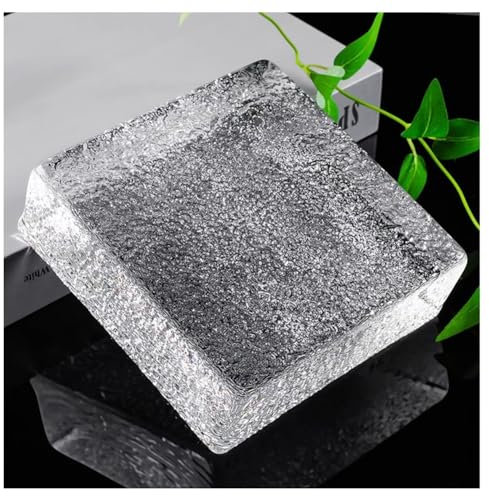 Zfmnoyev Glass Blocks, Square Transparent Solid Glass Bricks, Decorative Glass Blocks for Wall, Thermal Insulation, for Room Divider Partition, Architectural Decoration(Clear-B)