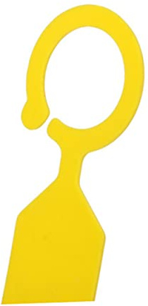 Etiquetas para Plantas de Plástico Pp 11x2, 4cm, 100 Piezas | Color Amarillo, Fáciles de Colgar, Resistentes al Clima, para Jardín E Invernadero