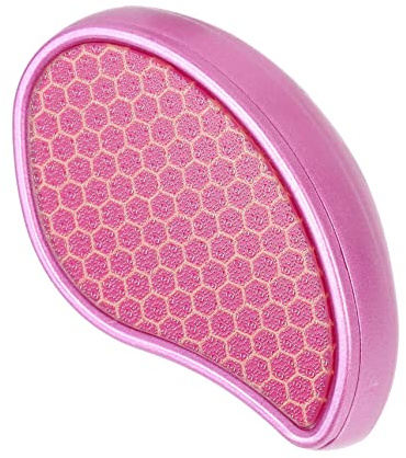 Lijadora para Pies de Vidrio Abs Rosa, Compacta y Ligera para Pedicura | Herramienta Manual de Uso Doméstico, Acabado para Talón, Formato Portátil de Fácil Manejo