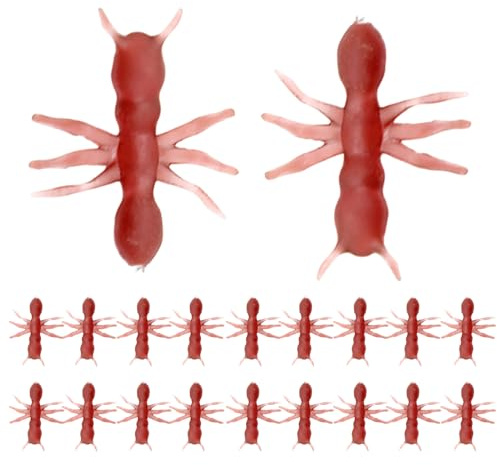 Krmoau Jouet à caresser avec fourmis artificielles, article de farce décoratif, avec motif de fourmis, figurines d'animaux factices et articles de farces pour adolescents, filles, adultes, amis