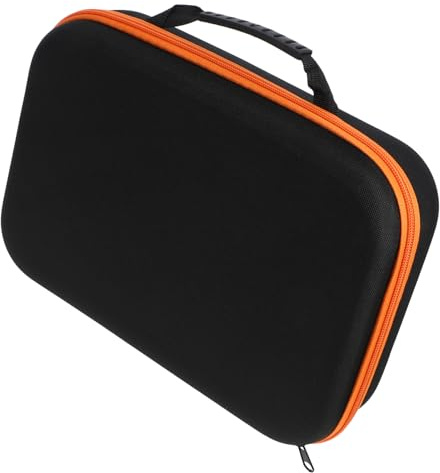 SEWACC Oxford Cloth Tool Bag Carrying Case Zipper Long Design Orange for Power Drill Organizer Small Tool Storage and Accessories