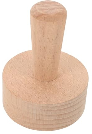 MUELODSIC Moule à Tartelettes aux Œufs Rond en Bois pour Pressage Uniforme | Fond Amovible, Forme Ronde, Style Français, pour Chefs Professionnels et Pâtissiers Maison, Usage Festif