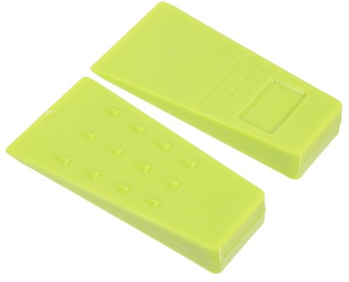 Abaodam Coins de Fendage Forestiers 5 Pouces Verts 2 Pièces pour Abattage Sécurisé Jardinage Extérieur, Coins Triangulaires Robustes en Plastique, Outil de Calage Bûcheronnage Professionnel