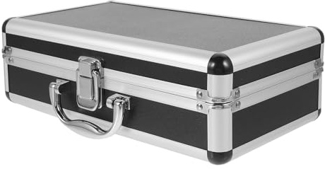 MINAOLULUS Robuster Mikrofon Schwammhülle Koffer mit Verstellbarem Schaumstoffinnenraum und Hartschalengehäuse für Drahtlose Mikrofone Schutz Reisen