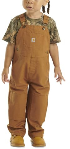 Carhartt CM8609 Lätzchen aus Segeltuch, lockere Passform, für Kinder, Braun. Carhartt, 2T (1 unidad)