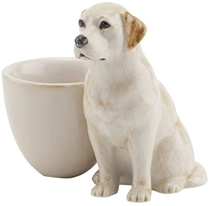 Coquetier avec Labrador jaune