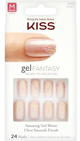 Kiss Gel Fantasy Nails - Rush Hour C, 1er Pack (1 x 24 Stück)