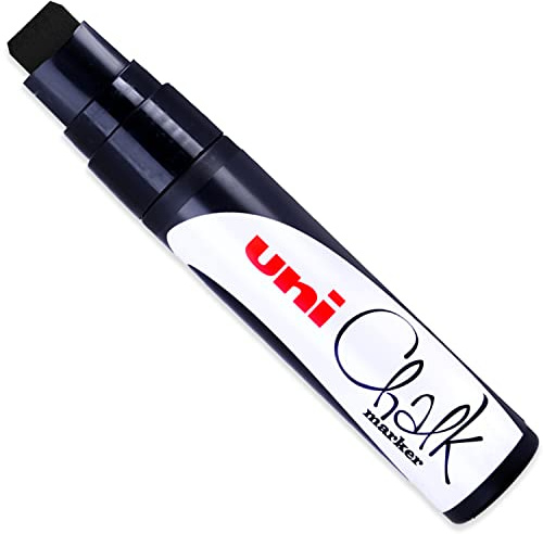 Uni-Ball 186699 Window and Chalk Marker UNI CHALK PWE-17K 15 mm with Wide Chisel Tip Black