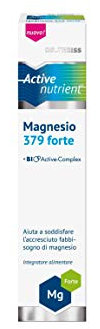 Active Nutrient Magnesio Forte 379 mg - Integratore Magnesio 20 Compresse Effervescenti (Magnesio, Potassio, Calcio) Senza Glutine e Lattosio (Stress, Sport, Allenamento)