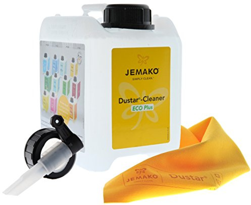 JEMAKO Dustar-Cleaner Eco Plus 2l Kanister inkl. Dustar Tuch 35 x 40 cm und Auslaufhahn