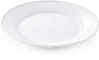 WAS 4929 200 Serie Italia Lot de 6 Assiettes Plates avec rebord renforcé en porcelaine 20 cm de diamètre
