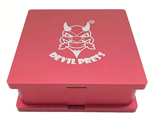 DEVILPRESS™ ROSIN PRE PRESS Mold Highest Quality FLOWER PUCK (DEVILPRESS™ 4X 4 ROSIN PRE PRESS MOLD ALUMINIUM)