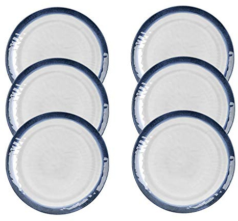 Auntie Morags Coastal/Seaside - Outdoor/Camping/BBQ - Dinner Plates Sets (6)
