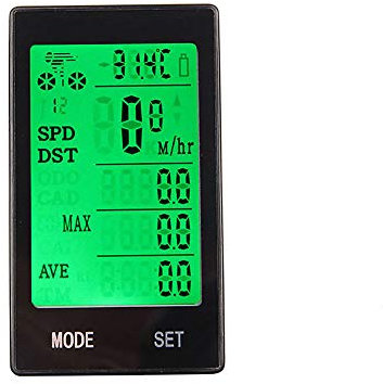YMZ Waterproof Bicycle Code Table Luminous Bicycle Speedometer Large Screen Wireless Code Table Bike Computer Cycling Enthusiasts