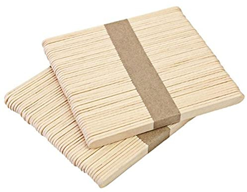 KKSTY 100Pcs Wooden Plant Labels, Natural Wood Plant Sign Tags Seedling Labels Garden Markers Tags (11.4x1cm)