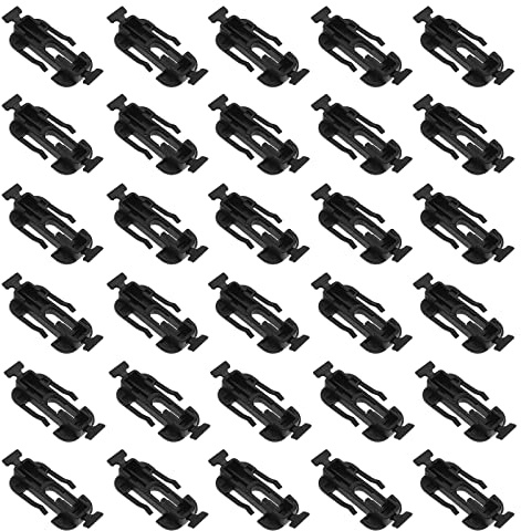 Be In Your Mind 30pcs Car Side Sill Skirt Trim Moulding Clips Black Plastic 8L0853909 Compatible with A3 1997-2003 Roof Trim Clips Car Lower Door Replacement Clip