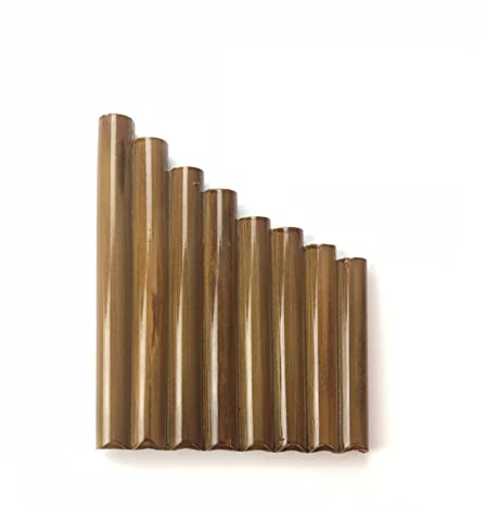 Panflöte Holzblasinstrument 22-Rohr 15-Rohr 8-Rohr Panflöte In C-Taste, Geeignet Für Bass-Panflöte Für Linkshänder (Color : 8 Tubes in The Key of C)