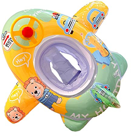 Aufblasbare Schwimmring Flugzeug Schwimmen Trainer Sitz Pool Spielzeug Schwimmsitz Schwimmreifen Pool Party Wasser Sommer Outdoor Beach Lounge Schlauchboot für Kinder Kleinkind