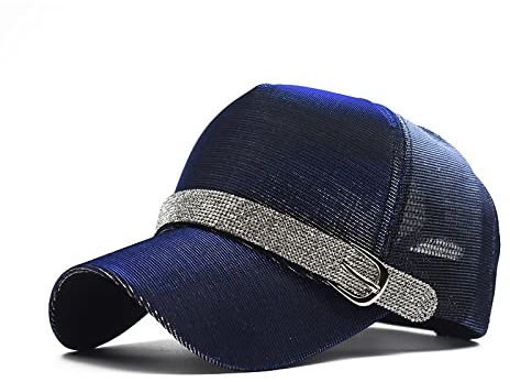 Baseball Cap Damen Basecap Kappe Herren Unisex Mütze Hut Baseballkappe Strass Für Hip Hop Caps Streetwear Lila Grün Gradient Hüte Mit Gürtel Verstellbar Navy