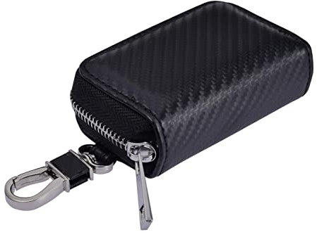 Tebinzi Schlüsselanhänger-Schutztasche – kleine und zarte Schlüsseltasche mit Reißverschluss, Schutztaschen, RFID-Tasche, Autoschlüsselanhänger, Signalblockier-Tasche