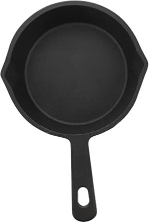 STOBAZA Sartén Antiadherente De Hierro Fundido Sartén Cuadrada Para Panqueques Apta Para Cocinas De Gas Inducción Negra Mini