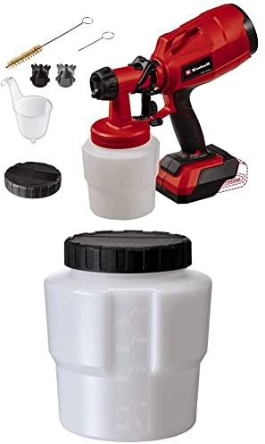 Einhell Sistema verniciatura a spruzzo TC-SY 18/60 Li-Solo Power X-Change & contenitore 800 ML adatto per sistemi di verniciatura a spruzzo