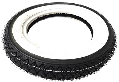 Weißwandreifen 3.00-10 K333 4PR 42J TL schlauchlos passend für Roller, Scooter, Mofa, 80/90-10, 80/90x10, 10x80