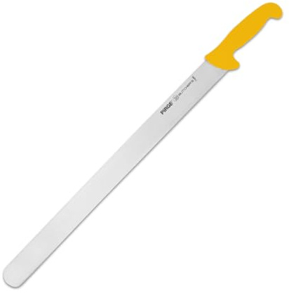 Pirge slaktare Long Doner Skivkniv 50 cm Gul - Professionell kött- och BBQ-skärare - Premium rostfritt stålblad
