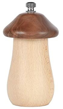 IRYZE Salzmühle Pfeffermühle Gewürzmühle Salz- Und Pfeffermühlen-Set Aus Holz, Pilz-Salz- Und Pfeffermühlen, Verstellbare Keramikmühle Chilimühle Pfeffermühlen