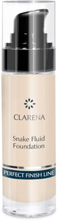 Clarena make up foundation Anti- Aging - Straffende Creme mit Schlangengift, Foundation für reife Haut, serum foundation - gut deckendes make up, für Allergiker, Filterung
