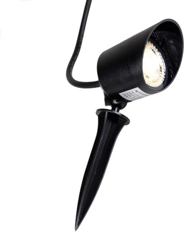 Partenopea FARETTO LED DA ESTERNO IP65 GIARDINO CON PICCHETTO DA TERRA LUCE PER ILLUMINAZIONE VIALI SENTIERI PARETI PIANTE DA 7W 620 LM LAMPADA PROIETTORE SPOT (Luce bianca naturale 4000K)