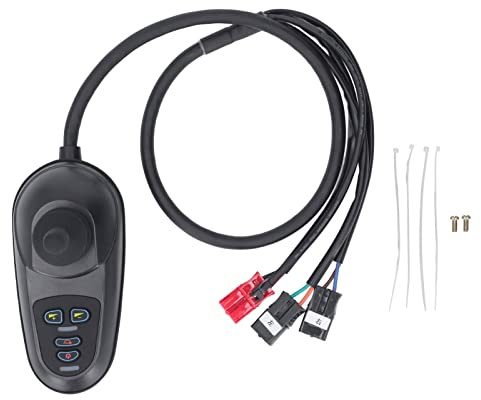 Controlador de palanca de mando para silla de ruedas eléctrica 45A DC 24V Controlador de freno para silla de ruedas Hall Rocker LED Joystick Controlador impermeable para seguridad