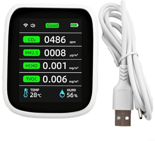 PETSTIBLE Air Quality Gas Detector WiFi Detector ForTuya App, Carbon Monoxide Handheld Gas Detector, High Accuracy forCO2 Meter