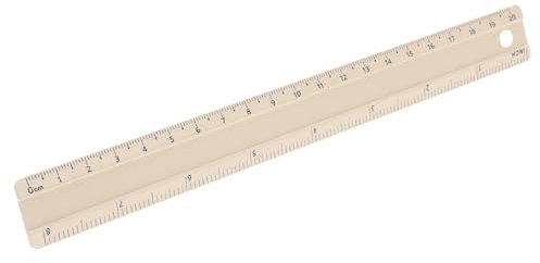 JEWEDECO Metall-bastellineal 20 cm Präzisionslineal Aus Aluminiumlegierung Mathematisches Messwerkzeug Mit cm Und Fuß-zeichenlineal