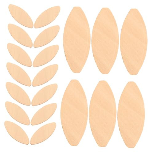 NAMOARLY 100pcs Wood Plank Joints Joining Biscuits Woodworking Wood Board Stitching Biscuit Tenons Board Docking Tool for Crafting