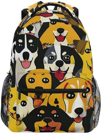 Schulrucksack, Süßer Kawaii-Hund Verschleißfest Kindergarten Rucksack Outdoor Kindertasche Für Kinderzimmer Jungen Mädchen 29X40Cm