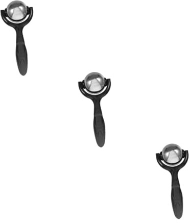 VALICLUD 3 Stück Gesichtsmassage-Tool Rollen Massagegerät Massager Heben Gesichts- Rollkugel für kalte Massage werkzeug Augenrolle Guasha-Roller für das Gesicht Face Guasha Tool Nur Schwarz