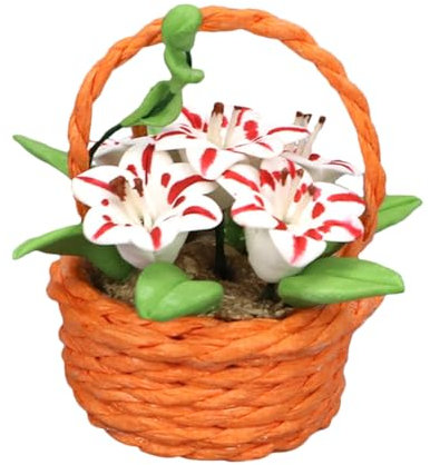Kisangel 1pezzi Mini Vaso Di Fiori Di Giglio Vaso Di Fiori Di Giglio in Miniatura Grazioso Per Decorazione Casa