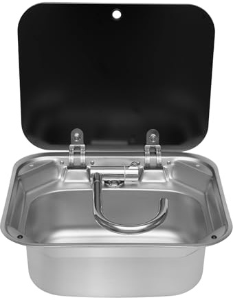 Ensemble d'évier de camping, en acier inoxydable, avec robinet, pour camping-car, petite cuisine, bar, hôtel, café